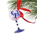 Kentucky Wildcats Hand-Painted Mini Wine Glass Christmas Ornament