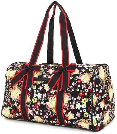 Belvah Quilted Floral 21" Duffle Bag