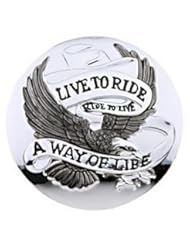 From Amazon.com. Click for details:
 Automotive Parts and Accessories: Custom Chrome 19006 Live To Ride Gas Cap Stick On Cover - Custom Chrome Automotive Parts and Accessories: Custom Chrome 19006 Live To Ride Gas Cap Stick On Cover - Custom Chrome