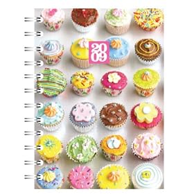 Go Stationery A5 2009 Diary week to view Cupcakes