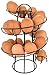 Southern Homewares Egg Skelter Deluxe Modern Spiraling Dispenser Rack, Black
