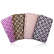 Fancy Square Silver Flat Clutch Opera Wallet In Several Colors