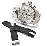 Invicta 1537 Men's Reserve Venom Interchangeable Chronograpgh Swiss Watch Set - Stainless/Polyurethane Watch bands