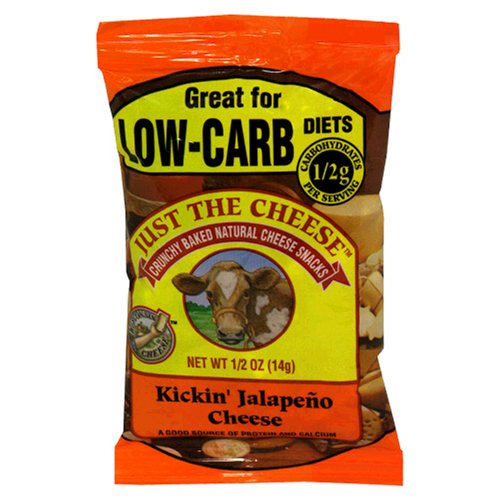 Just the Cheese Jalapeno Mini Rounds, .5-Ounce Bags (Pack of 32)