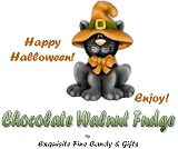 Spooky Kitty Halloween Chocolate Walnut Fudge Box