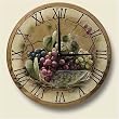 Grapevine Breeeze ~ wood wall clock ~ code 024