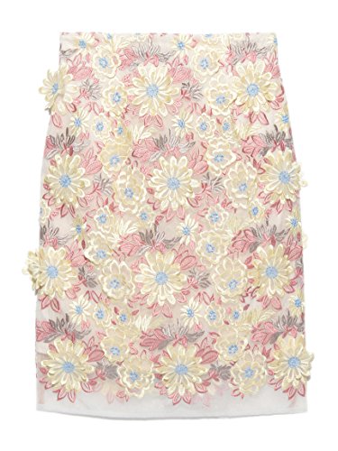 (リリーブラウン)Lily Brown オーガンジーレーススカート