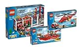 LEGO City 7206 7207 7208 Set de Pompiers