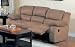 Motion Sofa in Saddle Microfiber