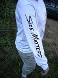 Size Matter Long Sleeve (Adult XLarge, White)Adult