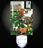Patio Cats Decorative Night Light