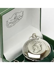 Irish Crafted Mullingar Pewter Celtic Ireland Pocket Watch - Delivery from Ireland within 6-9 Days