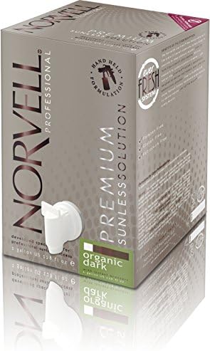 Norvell DARK Organic Handheld Sunless Solution, 128 fl oz everfresh box, 4-pack