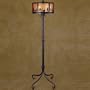 Casablanca 8602-89 Wilderness Collection Torchiere / Floor Lamp Textured Matte Black
