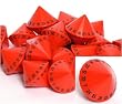 Opaque Orange/black d34 Dice, Numbered