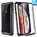 iPhone Xs Max Case - FITFORT Full Body Rugged Case with Built-in Touch Sensitive Anti-Scratch Screen Protector, Ultra Thin Clear Shock Drop Proof Impact Resist Extreme Durable Protective Cover