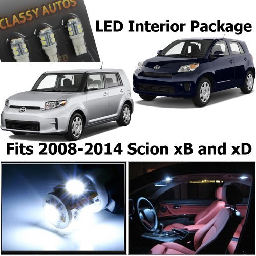 Classy Autos Scion xB xD WHITE Interior LED Package (6 Pieces)