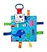 Baby Sensory Crinkle & Teething Square Lovey Toy with Closed Ribbon Tags for Increased Stimulation: 8
