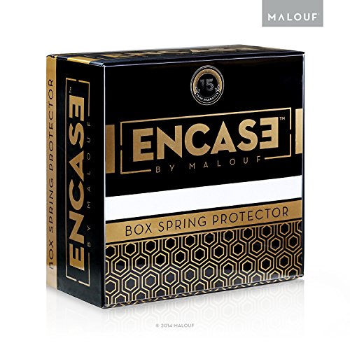 SLEEP TITE ENCASE Box Spring Protector - Six-Sided Zipper Encasement - Eliminates Bed Bugs and Dust Mites - 100% Waterproof -15 Year Warranty - Twin XL