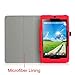 Fintie Folio Case for Acer Iconia One 7 B1-730HD Tablet Premium Vegan Leather Slim Fit Stand Cover With Stylus Holder - Red