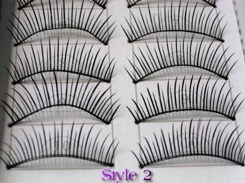 20 Pairs of Natural & Regular Long False Eyelashes