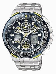 Citizen Men's JY0050-55L Eco-Drive Blue Angels Skyhawk A-T Chronograph Titanium Watch
