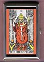 THE HIEROPHANT TAROT CARD, COIN GUITAR PICK PILL BOX