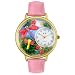 Whimsical Watches Women's G1210007 Dragonflies Pink Leather Watch
