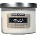 Candle-lite Essential Elements 14-3/4-Ounce 3 Wick Candle with Soy Wax, Ginger and Citrus