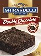Ghirardelli Chocolate Brownie Mix, Double Chocolate, 18 Ounce Boxes (Pack of 12)