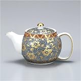 九谷焼 急須 青粒鉄仙（網付き）の画像