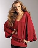 Shape fx Metallic control-band tunic sweater|