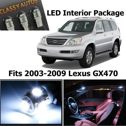 Classy Autos Lexus GX470 WHITE Interior LED Package (15 Pieces)