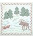Stamped White Quilt Blocks 18x18 6/Pkg-Mr. Moose