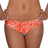 NCAA Florida Gators Duel Chrome Bikini Bottom - Orange/Royal Blue (Small)