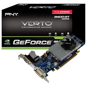 PNY GeForce 9400 GT 1024MB PCI-Express 2.0 VGA + DVI Graphics Card VCG941024GXEB