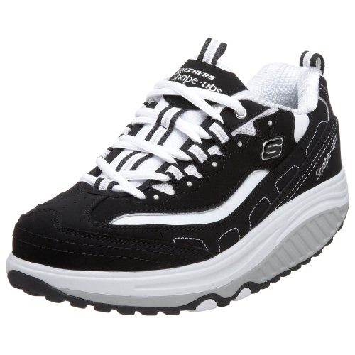 51Wv09Fe7SL. SL500  Skechers Womens Shape UpStrength Fitness Walking ShoeBlack/White7.5 M
