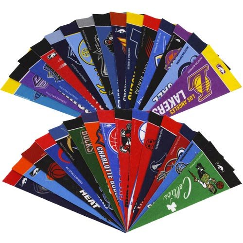 National Basketball Association Mini Pennant Set Team Color