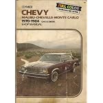 Chevy Malibu, Chevelle, Monte Carlo, 1970-1984 gas & diesel shop manual book cover
