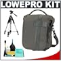 Lowepro Classified 140 AW Digital SLR Camera Case (Sepia) + Tripod + Accessory Kit for Canon Rebel T3, T3i, T2i, EOS 60D, 5D, 7D, Nikon D3100, D5100, D7000, D300s & Sony Alpha A560, A580, A33, A35, A55, A65, A77