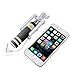 NEW Foldable Super Mini Wired Selfie Stick Handheld Extendable Monopod -Built in Bluetooth Shutter Non-slip Handle Compatible with iphone 4s, 5s, 6, 6 Plus, Samsung Galaxy S3, S4, S5, S6, Note 2, 3, 4, 5, Nexus 5, 6, HTC One