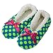 4pk Women's Warm & Cozy Feet Fuzzy Slippers Non-Slip Lined Socks Booties Indoor, L/XL (10-11), Multicolor