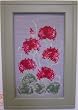 Large Painted Screen - Geraniums