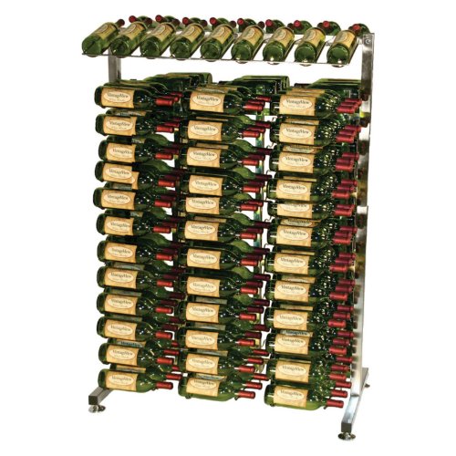 Vintage View 4 Foot Island Display Rack Color - Nickel