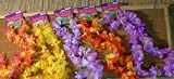 12 Hawaiian Ruffled Simulated Silk Flower Leis (1 Doz)
