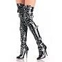 SEDUCE-3028, 5 Inch Ribbon Stretch Thigh BT W/Grommet