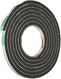 Frost King R538H Sponge Rubber Foam Tape 5/16-Inch, Black