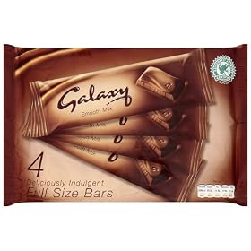 Galaxy Milk Multipack 46 g x 4 (Pack of 15)