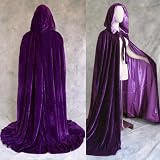 Lined Purple Velvet Cloak - Medieval Renaissance Victorian Costume Mardi Gras by Artemisia Designs