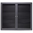 Quartet 2964LM Quartet 2-Door Enclosed Magnetic Directory, 48 x 36, Black, Gray Frame